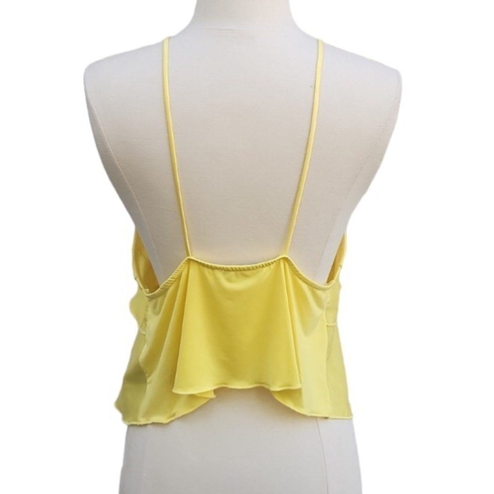 Zara high neck yellow ruffle tank - Picture 6 of 9